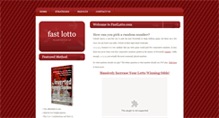 Desktop Screenshot of fastlotto.com